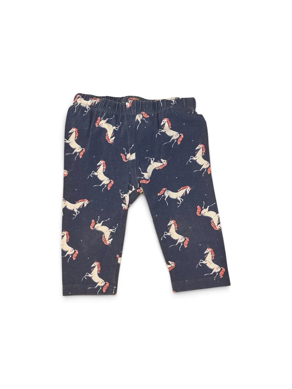 GAP Navy Leggings with White Unicorns and Pink Manes size 2T